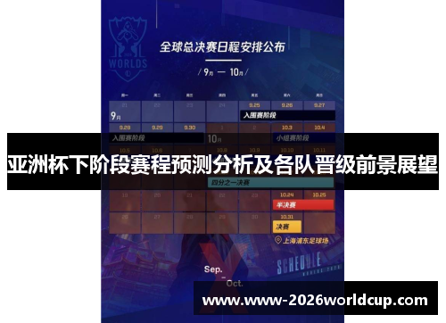 亚洲杯下阶段赛程预测分析及各队晋级前景展望 亚洲杯下阶段赛程预测分析及各队晋级前景展望