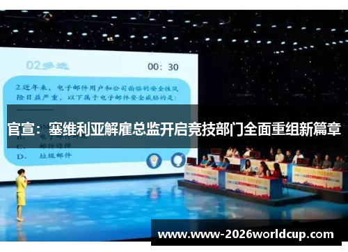 官宣:塞维利亚解雇总监开启竞技部门全面重组新篇章 官宣:塞维利亚解雇总监开启竞技部门全面重组新篇章